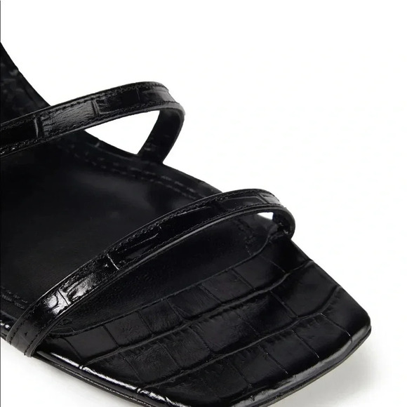 Maje Farrie Croc-Effect leather sandals Size 7 - Picture 5 of 15